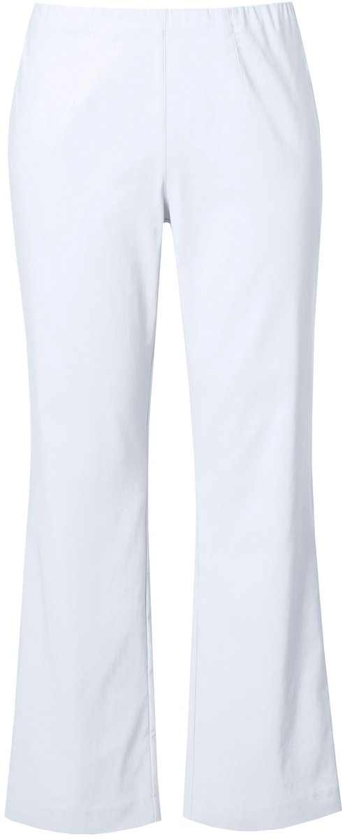 Ulla Popken - Dames - Bengalin broek - Sneeuwwit - Maat 46