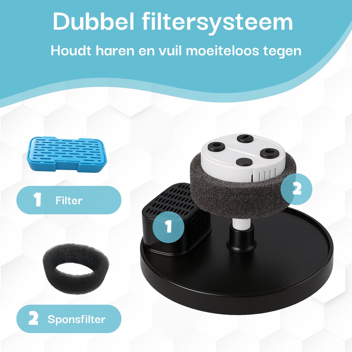Noéya Drinkfontein Kat - Stil stromend water, energiezuinig thumbnail 2