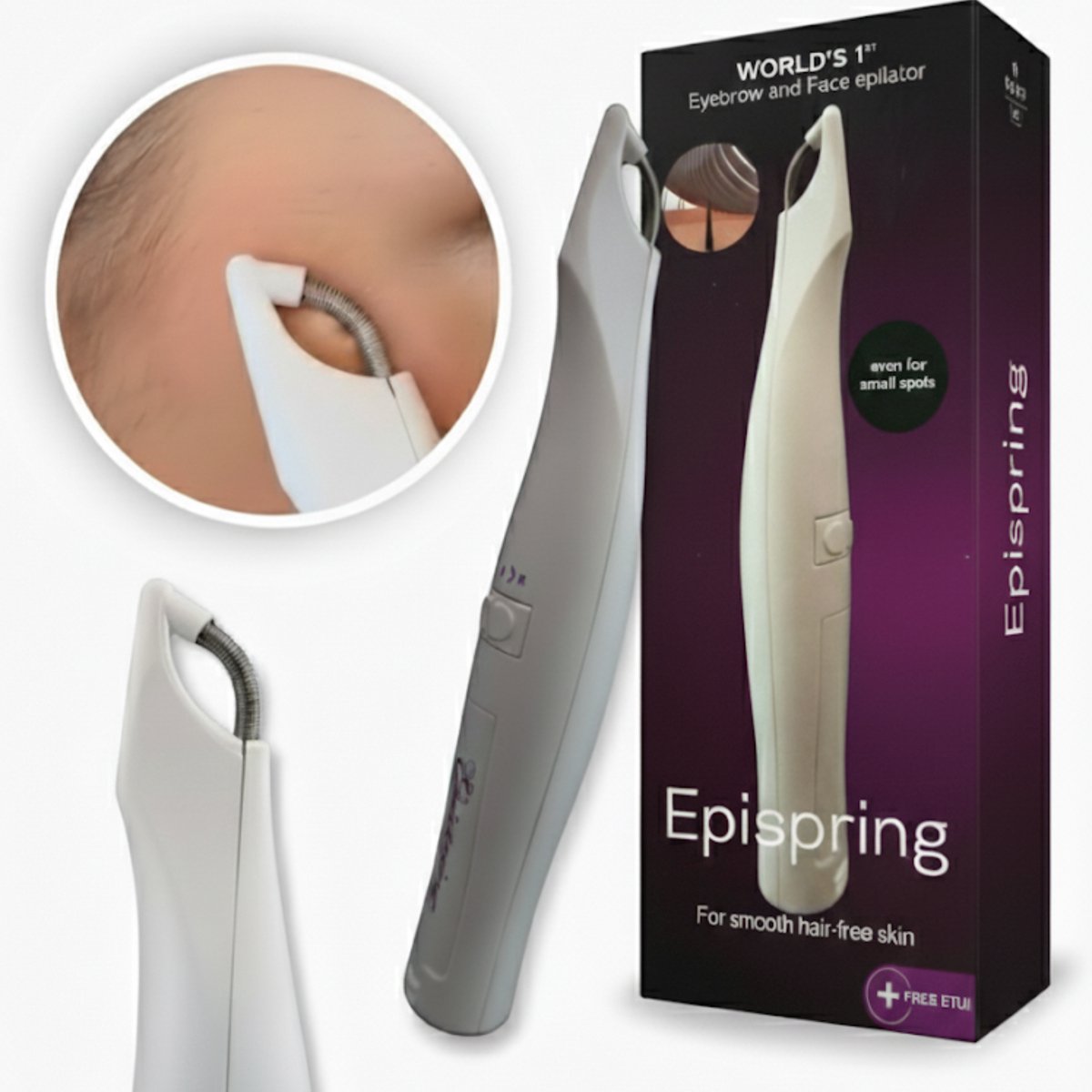 NIEUW - Gezichtsepilator Epispring Face & Eyebrow Gezichtsontharing - een pincet in 100 X!