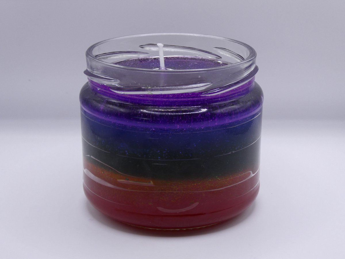 Kaars in pot. Een potje geluk. Gel wax.