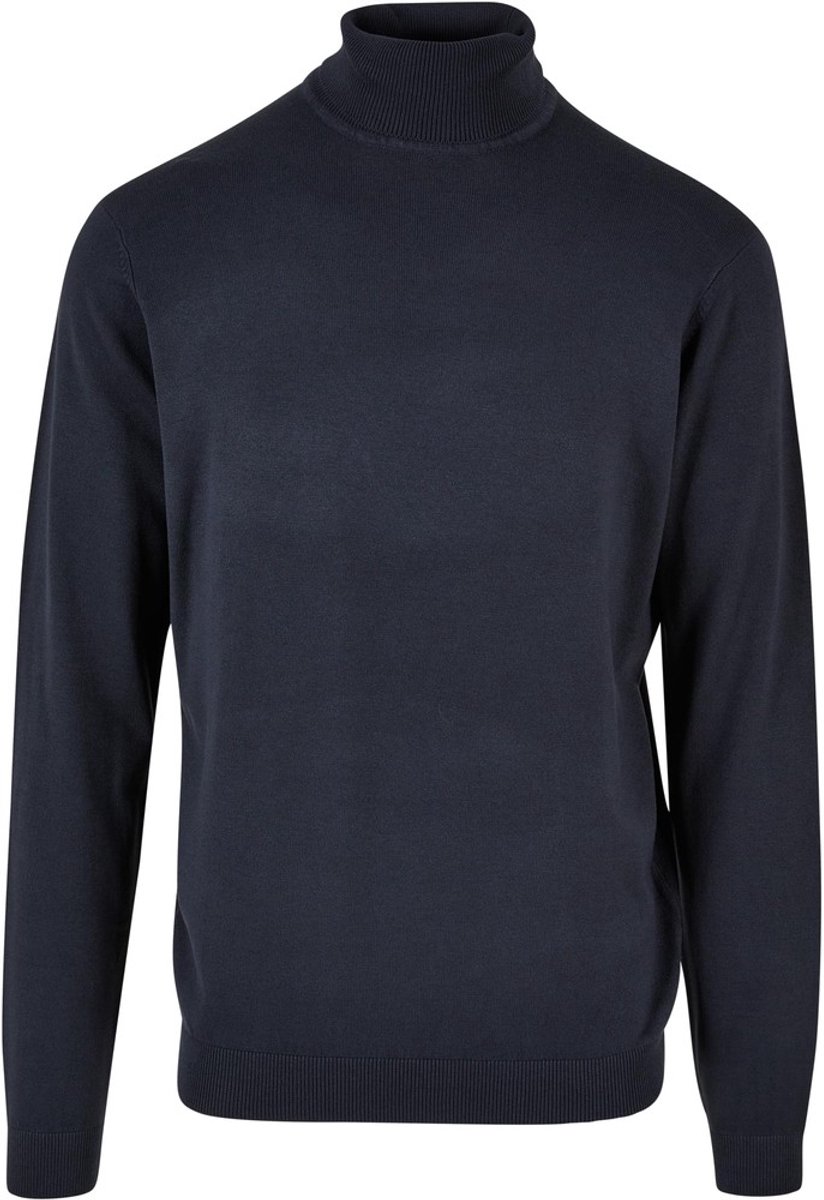 Urban Classics Knitted Turtleneck Sweater/trui L Donkerblauw