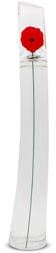 Flesje parfum met rode papaver.