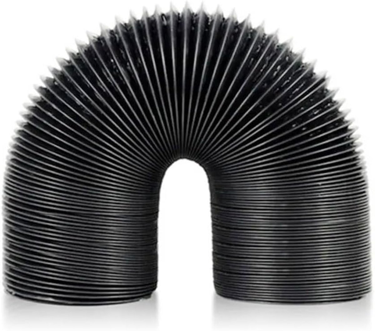 Afvoerslang - Zwarte Dikke Flexibele Afvoerbuis - 15 cm Diameter - PVC Aluminium Luchtventilatiesysteem - Ventilatorslang - Keuken Badkameraccessoires - 2 M