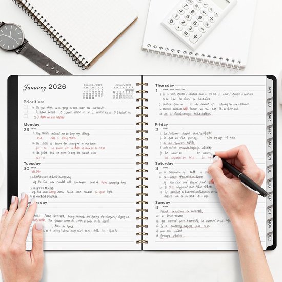 Planner Januari 2022. Lege Cellen Van De Planner. Maandelijkse