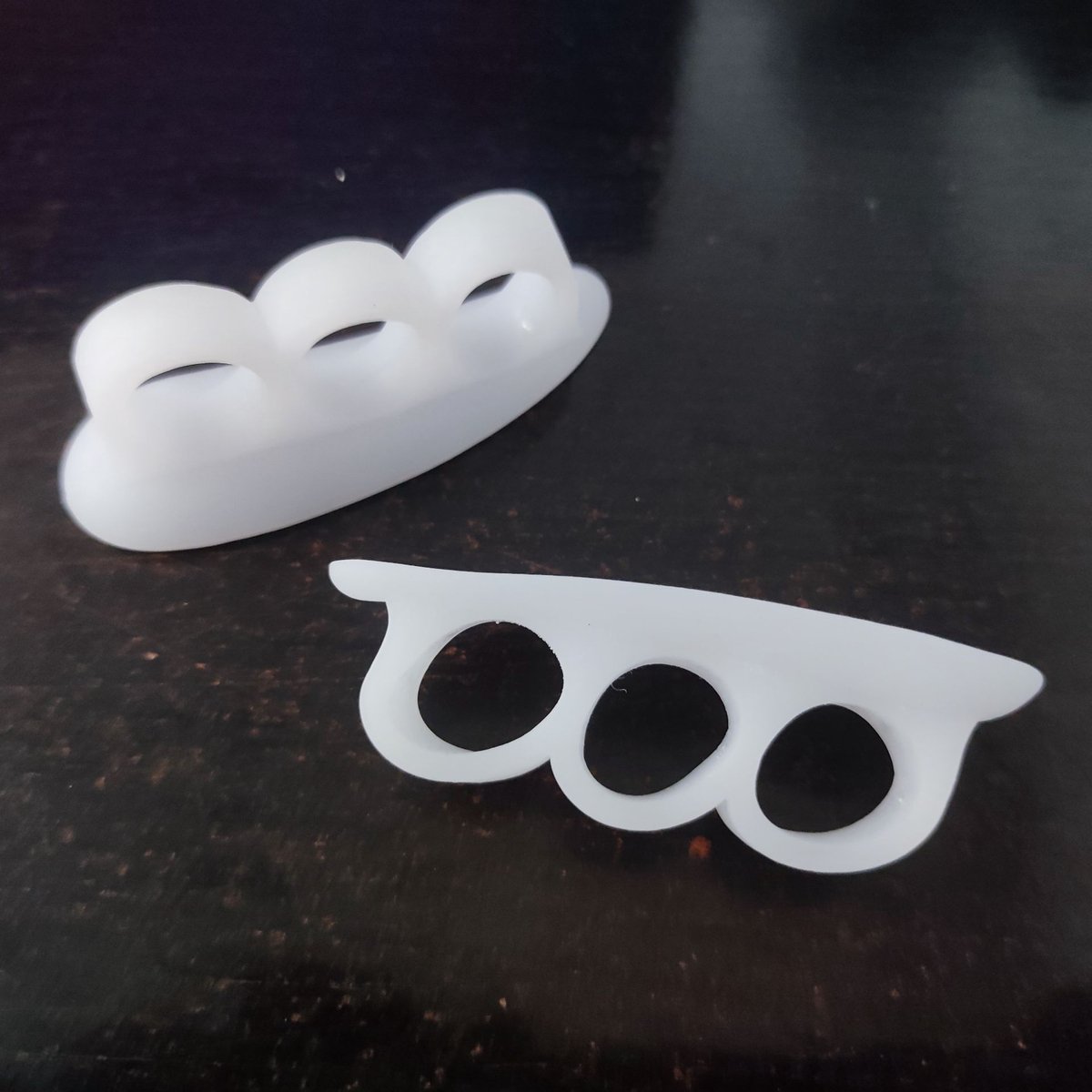 Go Go Gadget - Teenspreider - Tenenspreider - Teenstrekker - Siliconen - 1 paar - Wit