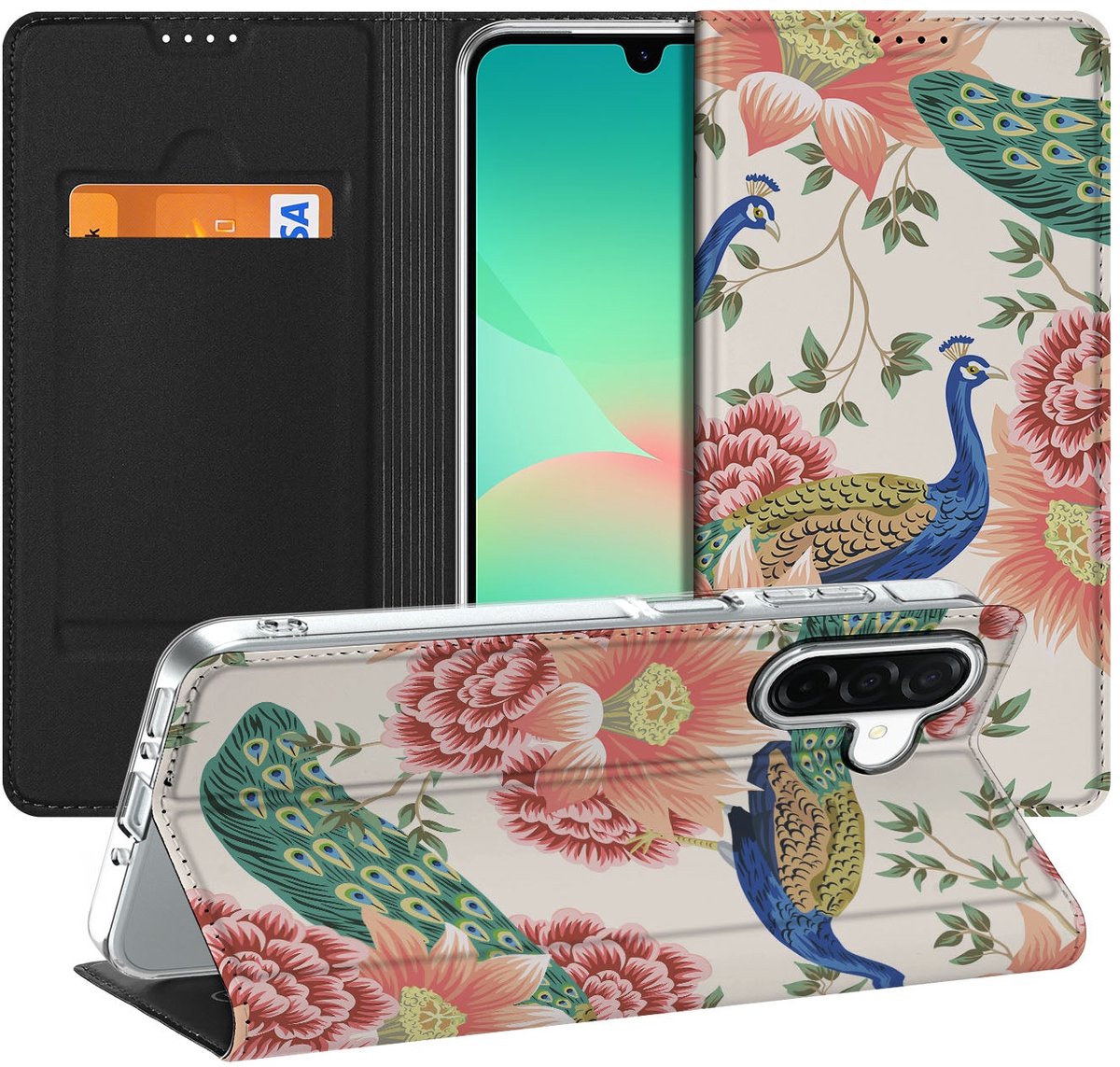Hoesje maken voor Samsung Galaxy A26 Pink Peacock