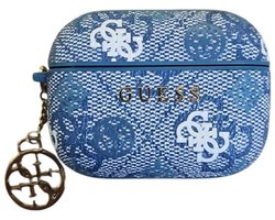Guess Airpods Pro 2 Case Peony on 4G - Blauw