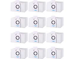 12 Stuks Stofzak Accessoires voor Ecovacs Deebot X1 Omni & X1 e Omni, T20 omni, T20e Omni Zuigstation, Reserve Stofzuigerzakken Compatibel met Ecovacs Deebot, 3.2L Grote Capaciteit Stofzuigerzak.