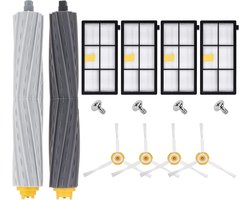 14-delige set - OnderhoudssetAccessoirespakket voor Vervangende onderdelen en accessoiresset voor iRobot Roomba 800 en 900 serie stofzuigers: 860-865-866-870-876-880-886-966-971-976-980-voor robotstofzuiger - roomba onderdelen-Vervangingsonderdelen
