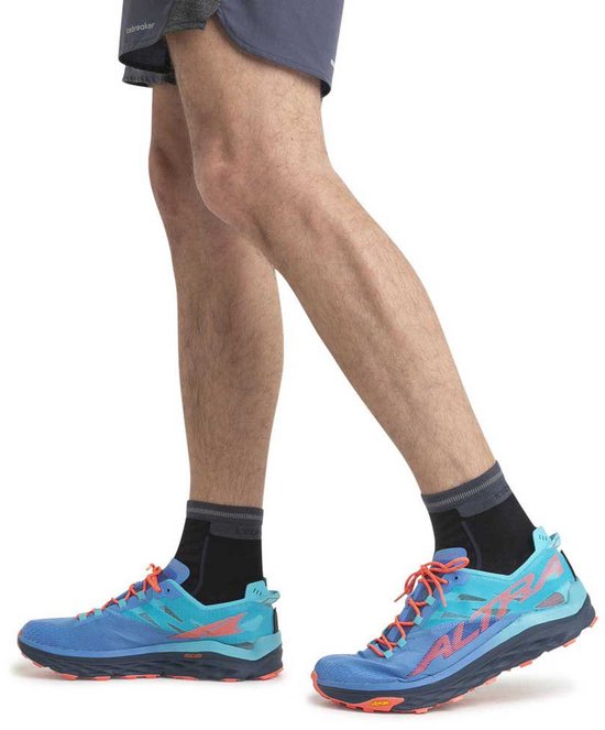 Hardloopsok Icebreaker Men Merino Run+ Ultralight Mini Black/Graphite ...
