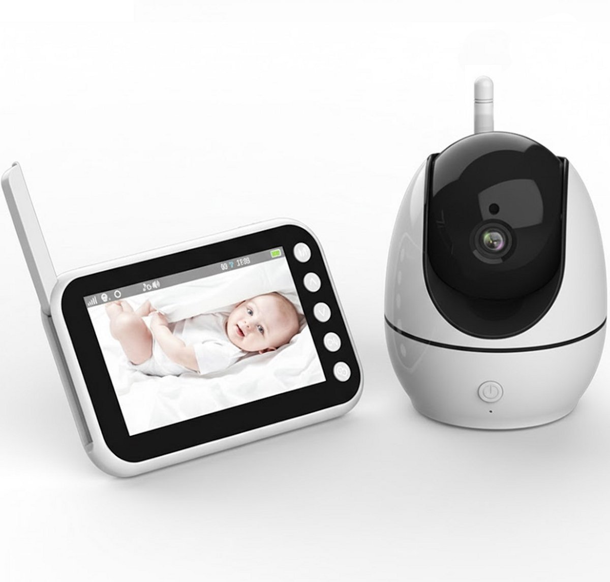 Living Needs - HD Babyfoon met camera - Nachtzicht & Zoom functie - 300m bereik - Met 8 slaapliedjes