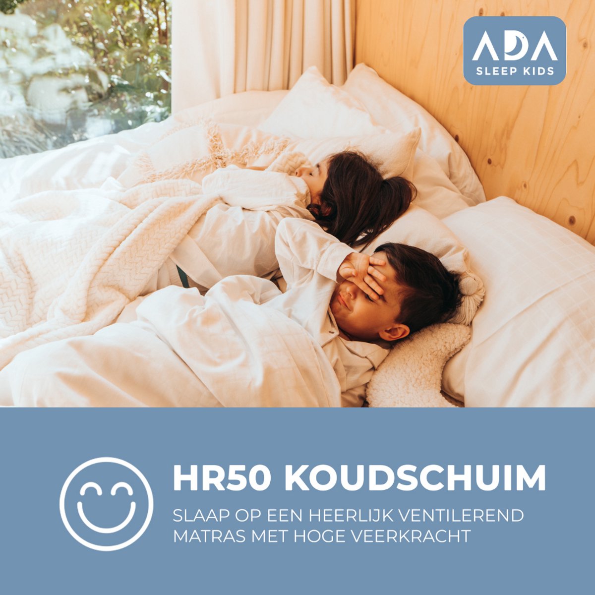 Ada Sleep Kids Matras 60x120 cm ledikant - 10 cm - Koudschuim - Afritsbaar - Wasbare hoes - Hypoallergeen – foto 5