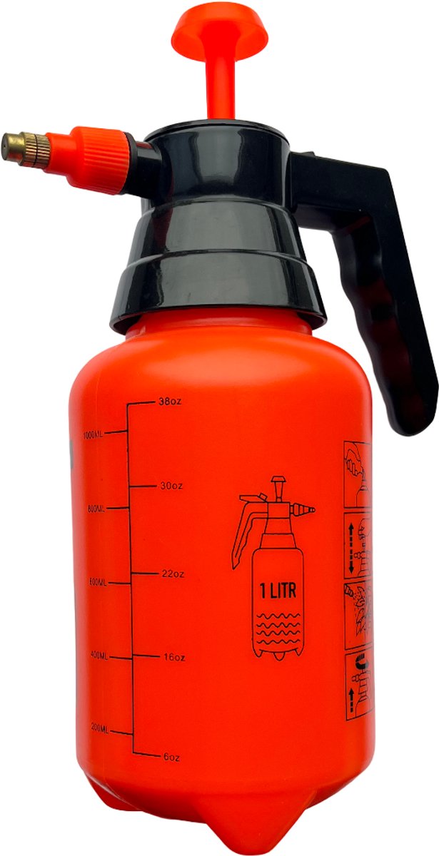GEKO Handmatige drukspuit - 1 liter - Lichtgewicht en duurzaam van Geko — afbeelding 5