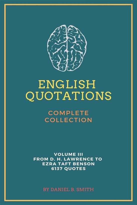 English Quotations Complete Collection: Volume III - cover