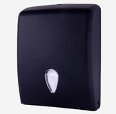KURTT - papieren handdoekjes dispenser - Zwart - capaciteit - 600 vel - voor Z, C en V gevouwen handdoekjes Zwart - Handdoekjes dispenser, ABS - 1 stuk