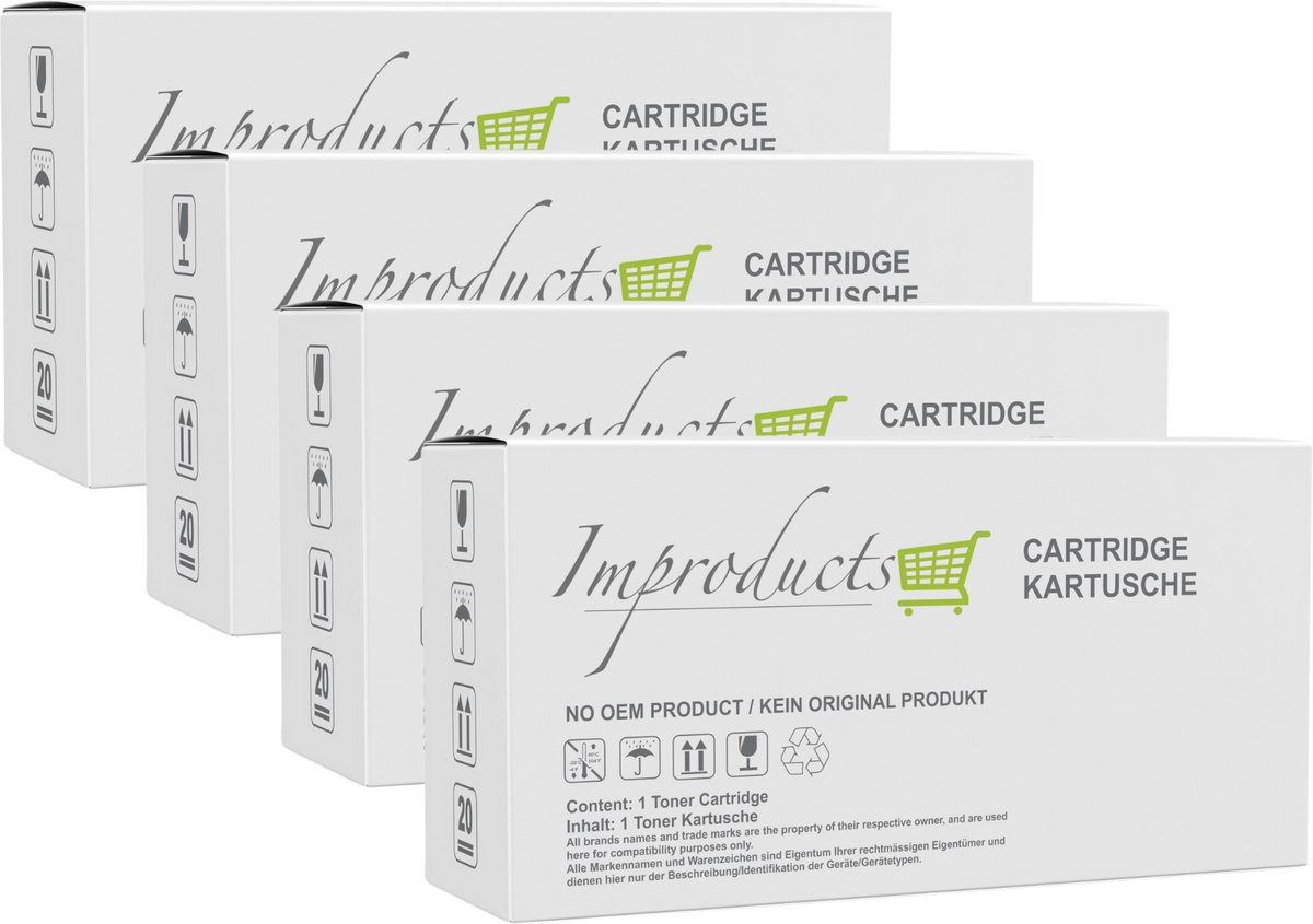 Improducts® Alternatief voor HP 220X / 220A Toner - 4-pack (BK/C/M/Y) - W2200X/W2201X/W2202X/W2203X - Zwart, Cyaan, Magenta, Geel
