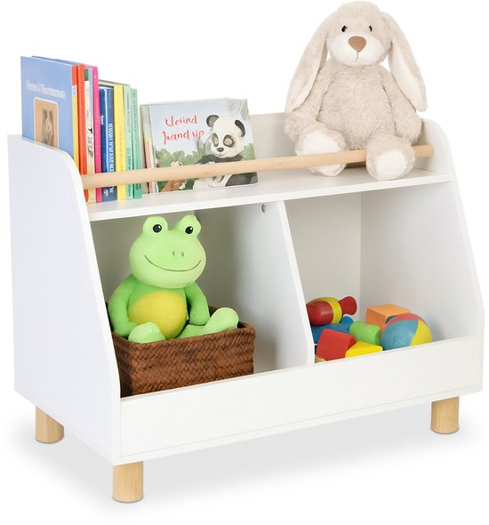Willonin Boekenkast voor kinderen, opslag van boeken en speelgoed voor