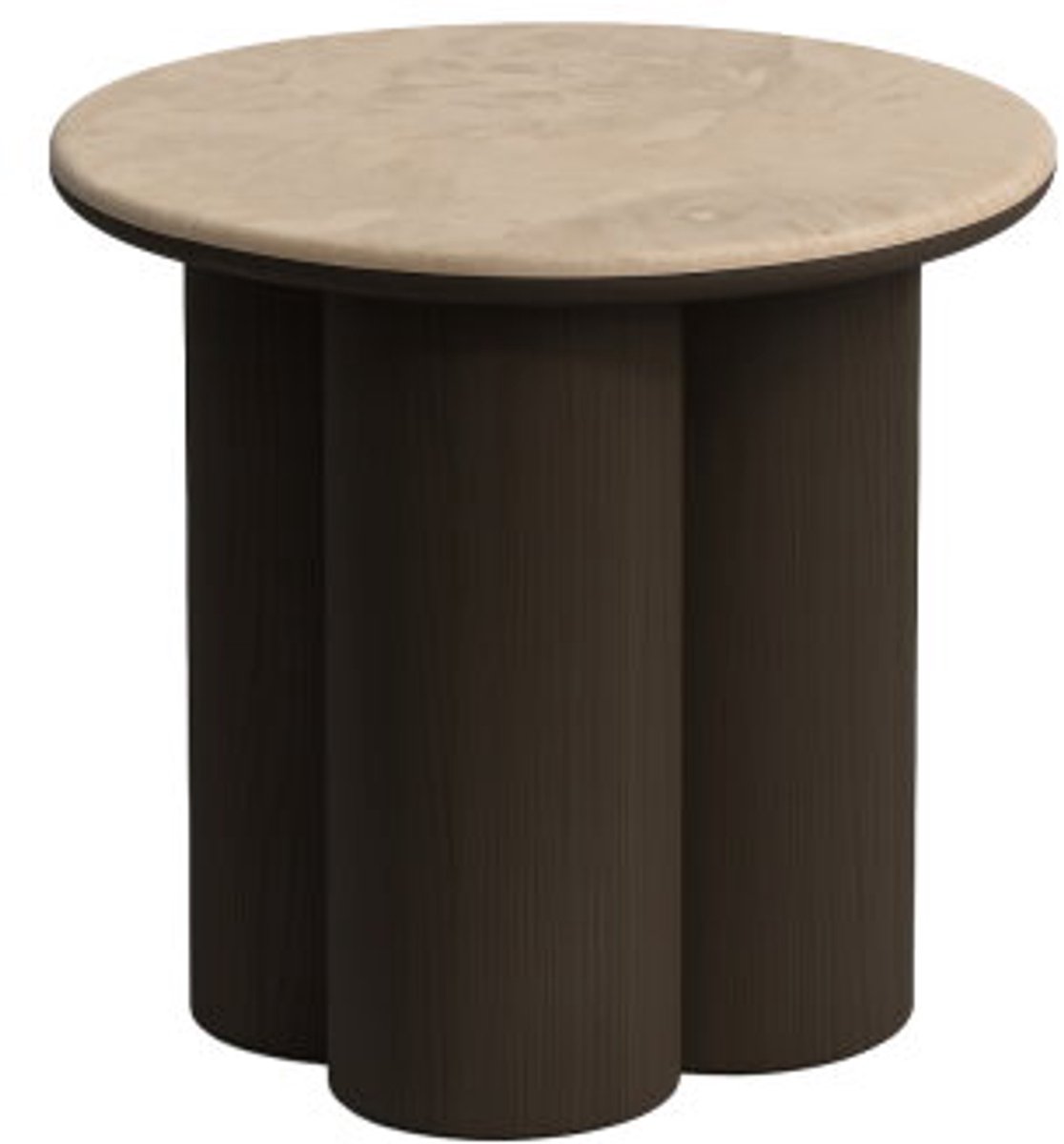 Bijzettafel Piazze rond Ø45 cm marmer - Beige