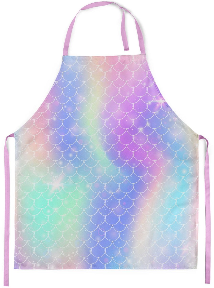 FEROCITY - Kinderschort Universele kindermaat Schildersschort - met klittenband - Unisex - Zeemeermin