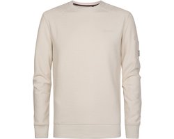 Petrol Industries - Heren Comfortabele Sweater Laramie - Wit - Maat L