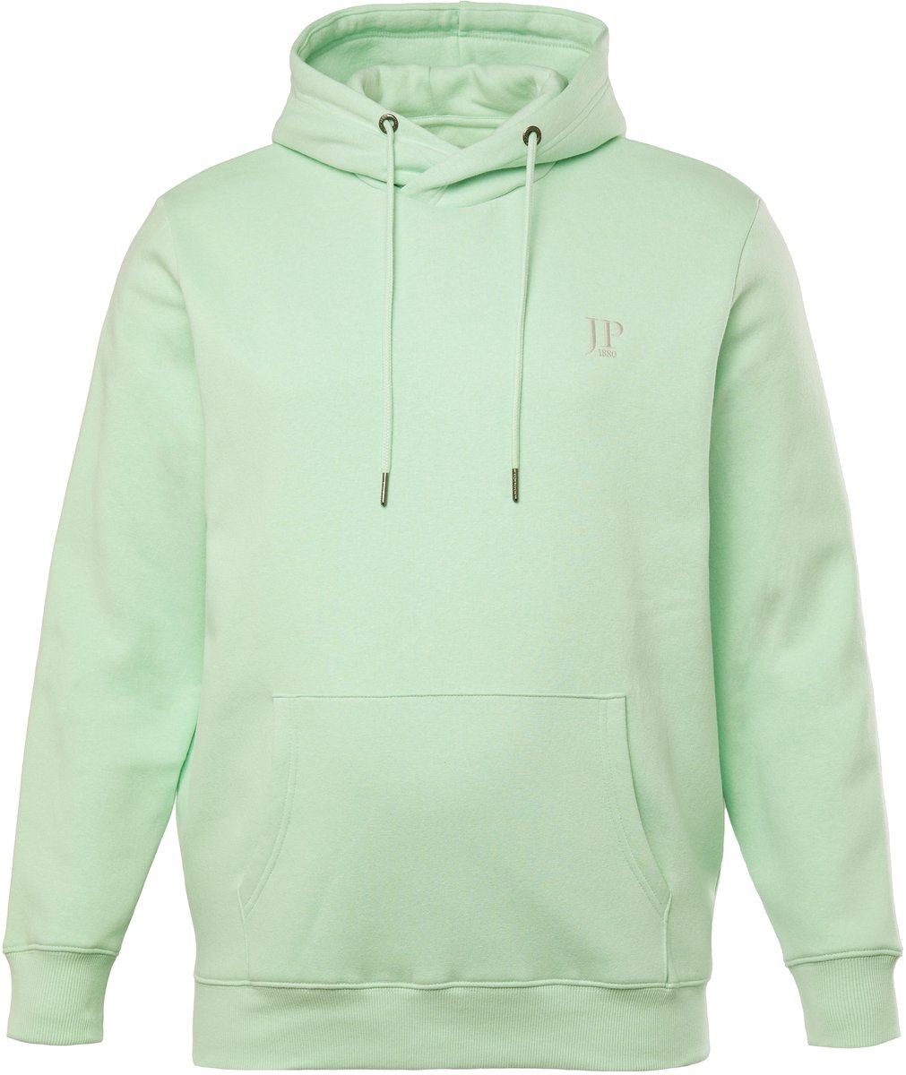 JP 1880 - Heren - Hoodie capuchon kangoeroezak - Baby turkoois - Maat XXL