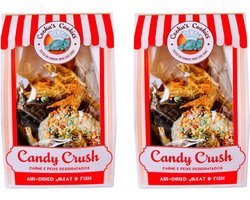 Cooka Cookie's - 100% natuurlijke hondensnacks -Candy Crush van lucht gedroogd Vlees & Vis-2-PACK - Voordeel Verpakking
