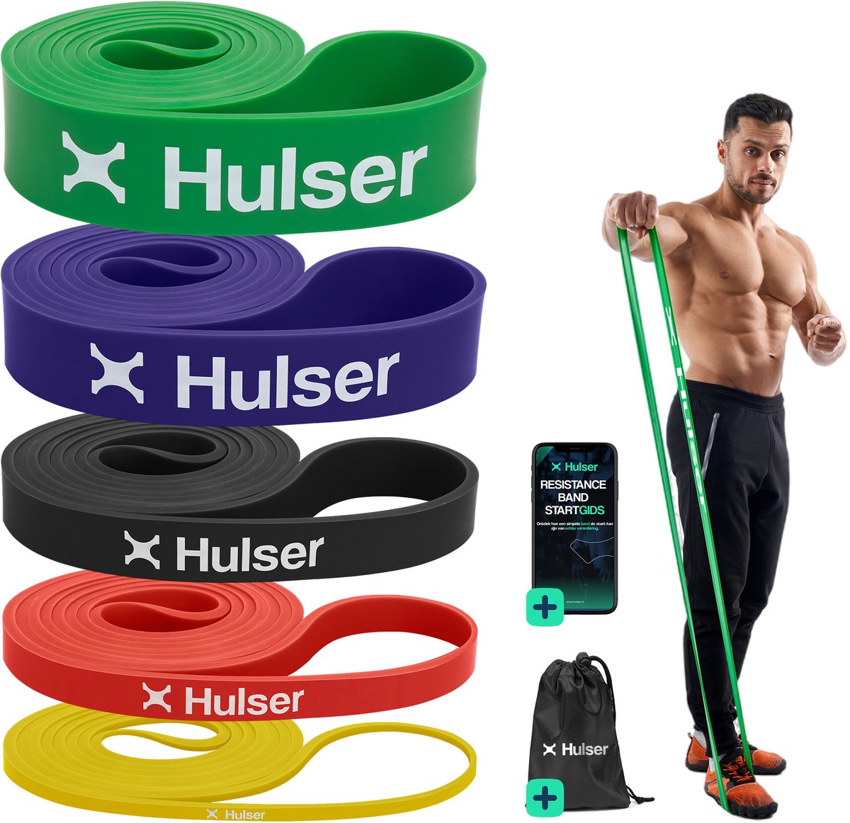 Hulser Resistance Band Set 5-delig