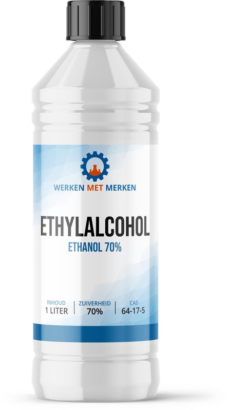 Foto: Alcohol 70 ketonatus reinigingsmiddel ontvetter ethylalcohol 1 liter