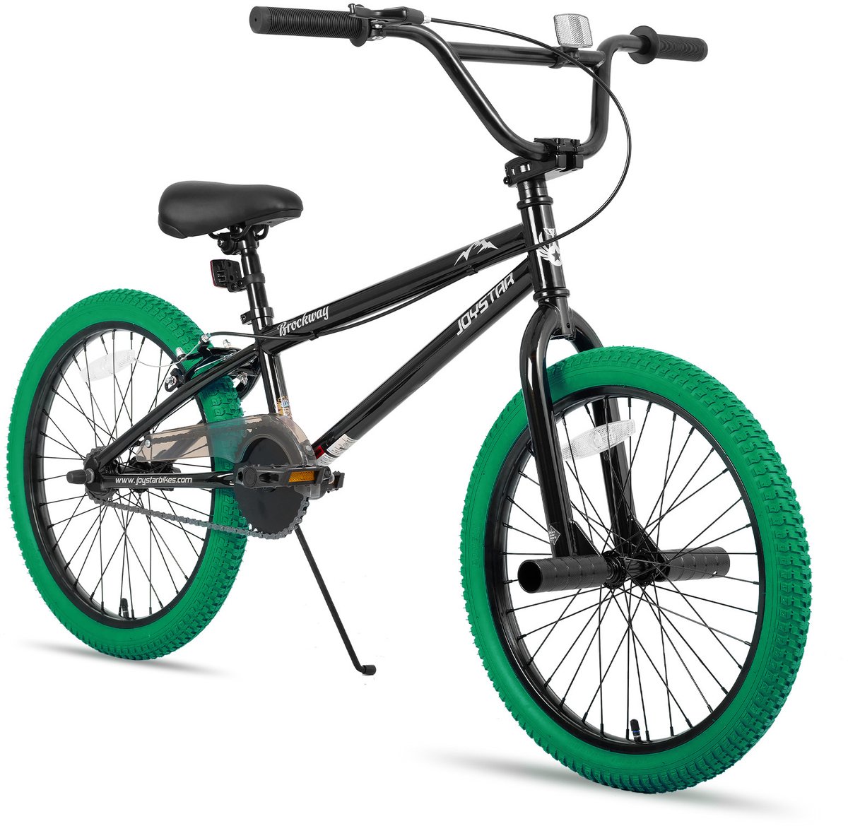 JOYSTAR Brockway BMX fiets 20 inch - voor beginners - Hi-Tensile stalen frame - groen - Geschikt voor buitenactiviteiten in de lente