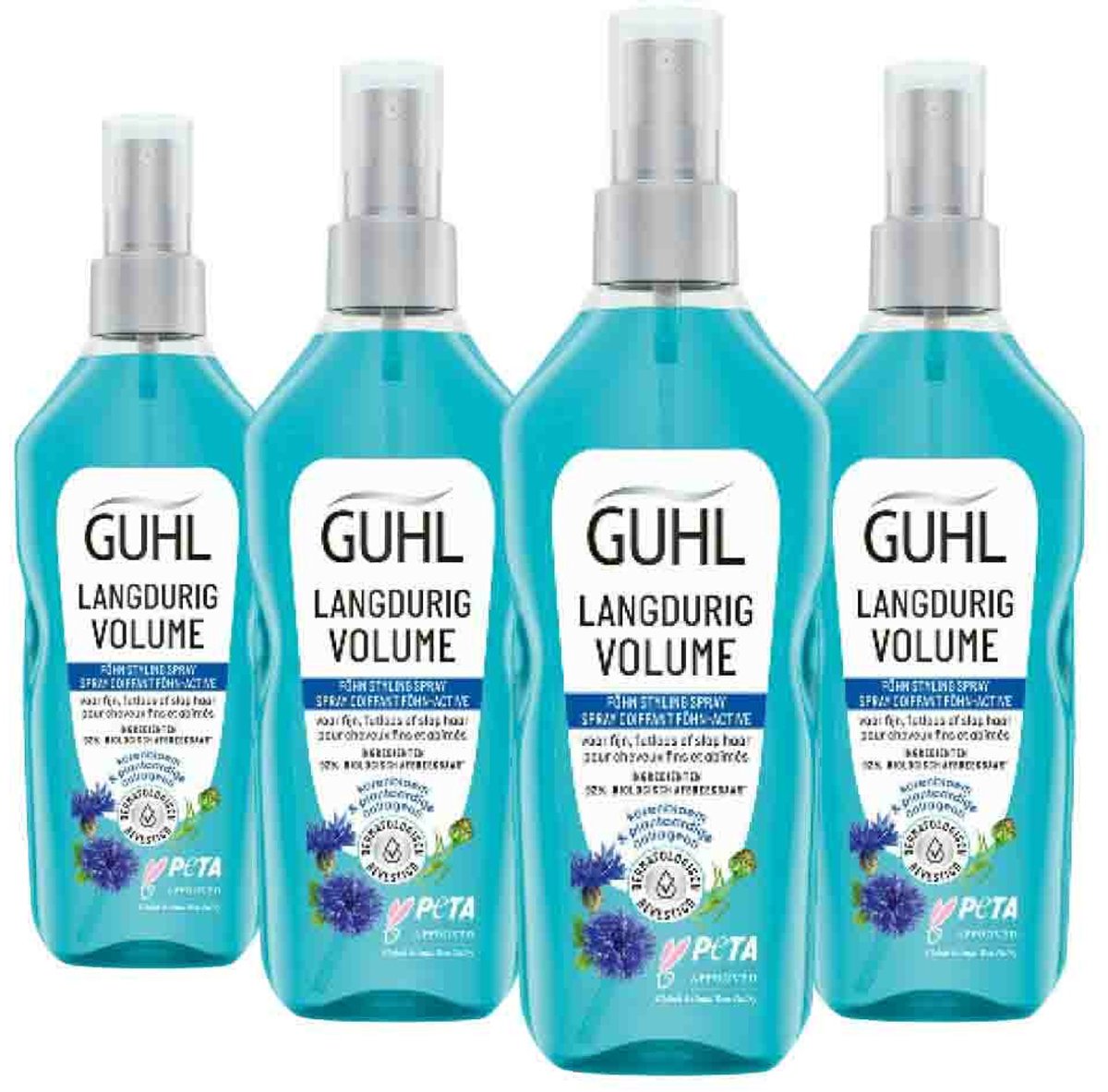 Guhl Fӧhn-Active Styling Spray Langdurig Volume - 4 x 125 ml