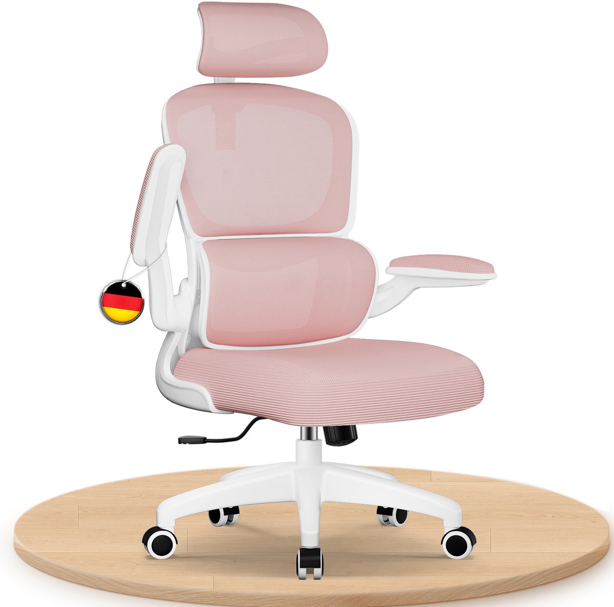 Elekiatech Ergonomische Bureaustoel - Roze