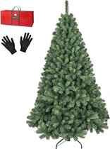 PristinePine Volle Kerstboom 180cm - Stevige Kunstkerstboom inclusief opbergtas en handschoenen - 980 Takken