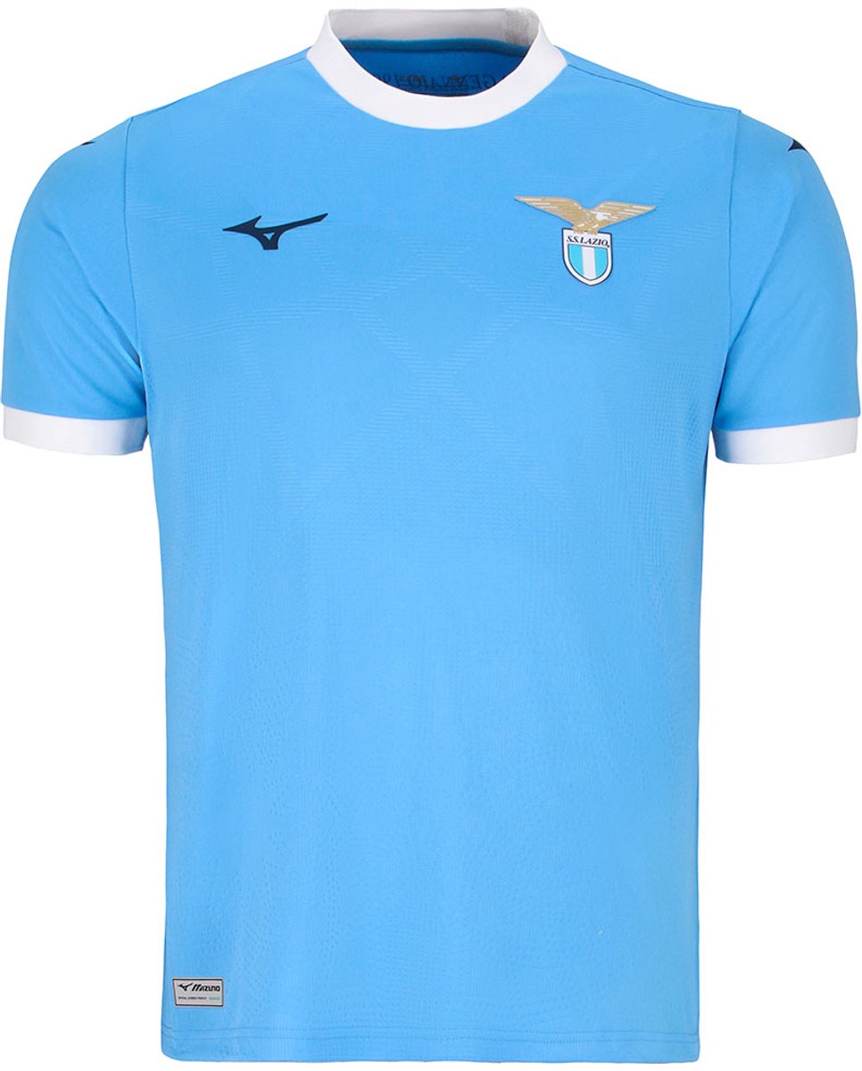 Mizuno Lazio 25/26 Thuis T-shirt Met Korte Mouwen Blauw L Man