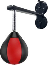 Punching Ball De Bureau Avec Ventouse Puissante – Sac De Frappe Anti-Stress Rouge/Noir Pour Maison Et Travail