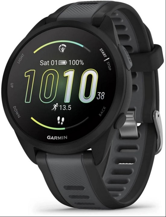 Garmin Forerunner 165 - Hardloophorloge - Black-Slate Grey