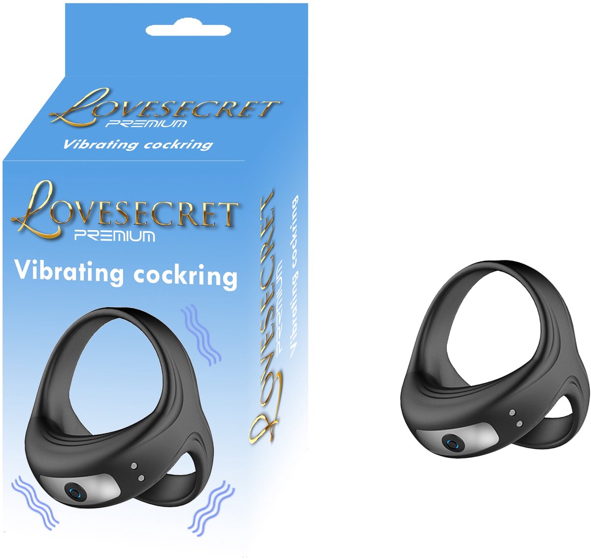 Lovesecret Premium – LS07 – Vibrerende Cockring 3-in-1 – Oplaadbaar – Waterdicht