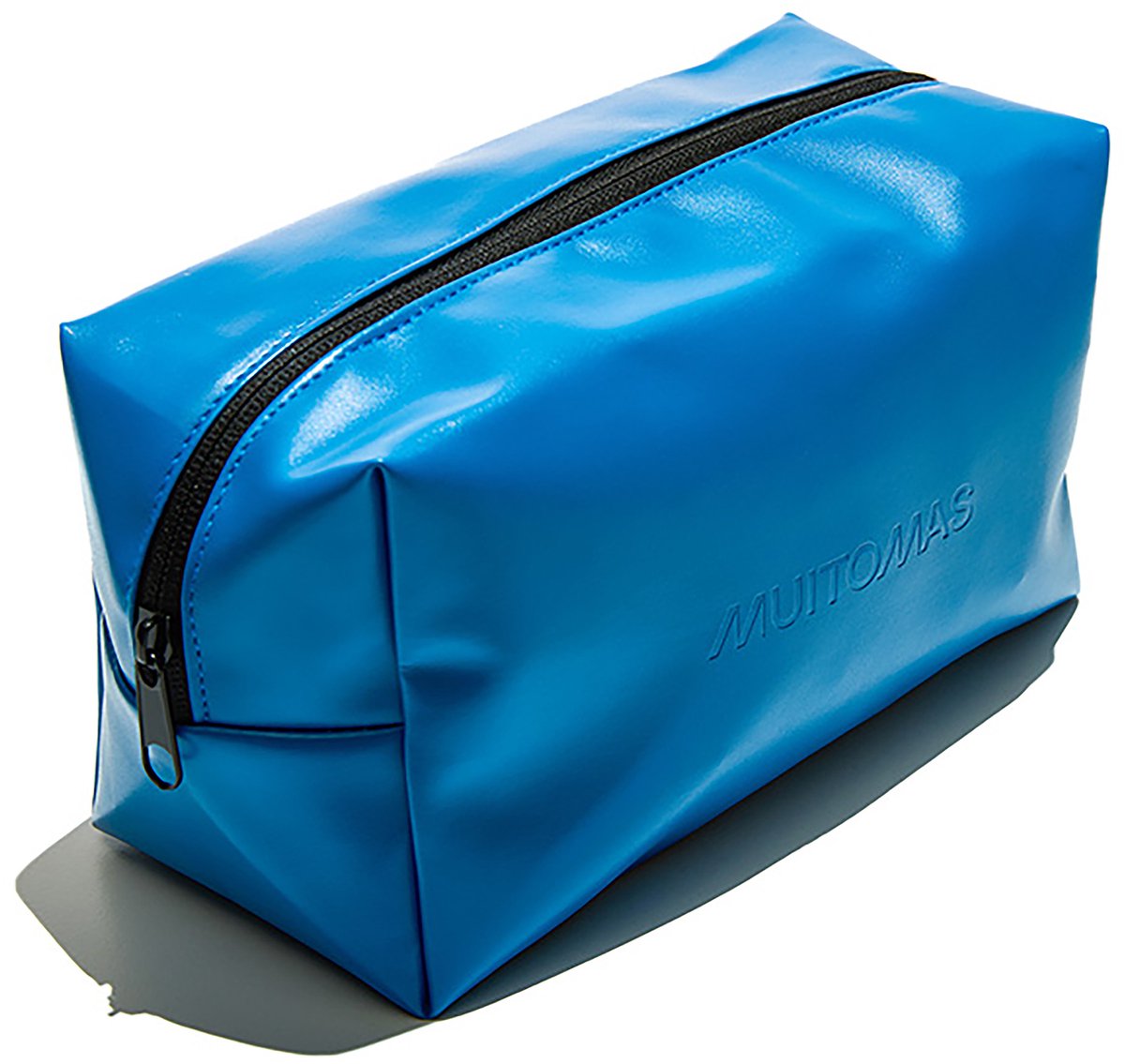 Muitomas Beautycase - Hoofdvak & ritssluiting- Waterdichte buitenkant - Kunstleer - Polyester -Blauw