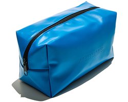 Muitomas Beautycase - Hoofdvak & ritssluiting- Waterdichte buitenkant - Kunstleer - Polyester -Blauw