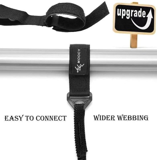 Rekbare kajak peddelriem voor SUP en hengels - Verstelbare elastische lanyard — afbeelding 5