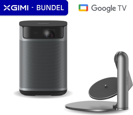 XGIMI MoGo 2 (GTV) Pro Draagbare Smart-Projector + Multi-Angle Stand – Full HD 1080p – 400 ISO Lumen – Google TV met Netflix – Dolby Audio