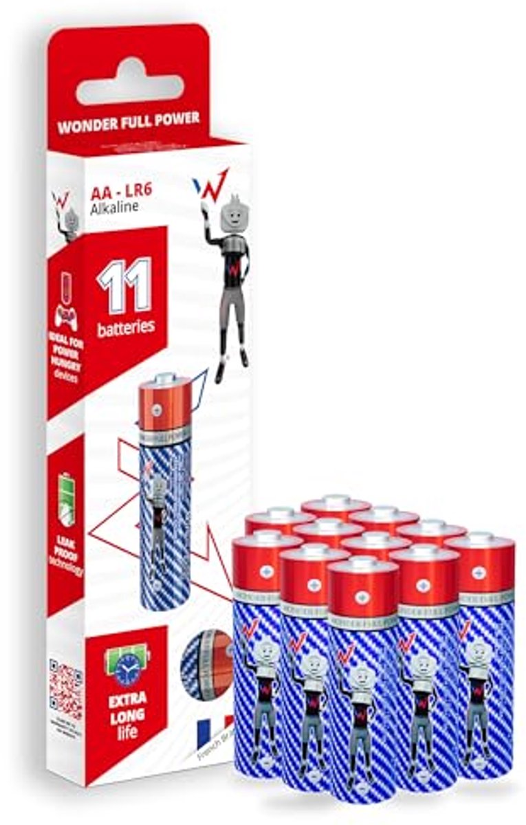 Alkaline Batterijen AA/LR6 - 11 Stuks met Lange Levensduur voor Dagelijkse Apparaten