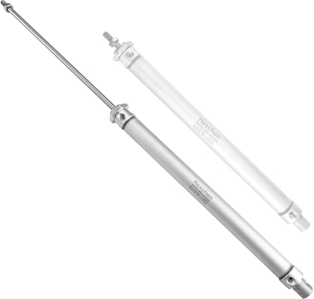 Pneumatische slanke luchtcilinder 20mm met 250mm slag - Dubbelwerkend