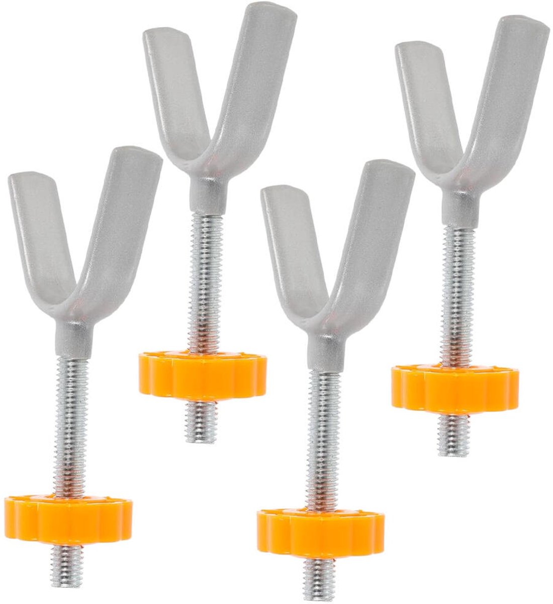 Image of 4x Babyhekje Druk Poten - Y-vormige - M10 Draadspindel Stangen - Drukschroeven - Schroefdraad Spindel Staven - Schroef Bouten voor Baby Veiligheid Hekje - Gates Verleng Bouten - Met Anti-slip Pootjes - Voor Kinderveiligheidshekje, Traphekje Huisdier