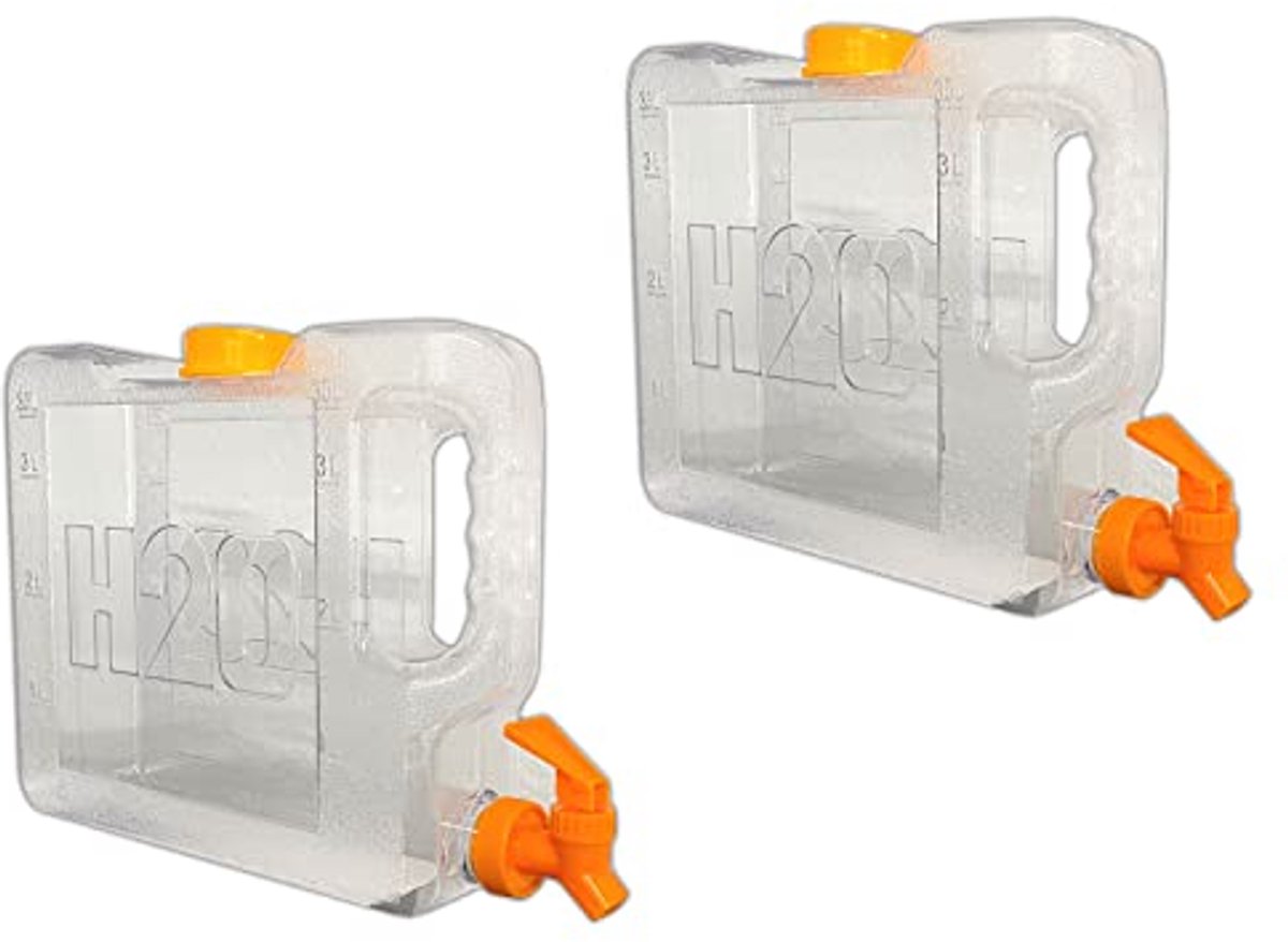 Set van 2 drankdispensers voor koude dranken met tapkraan - 3,5 L