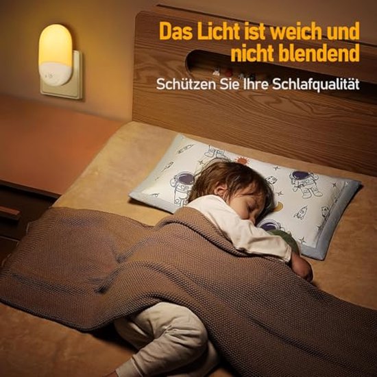 Dimbare Nachtlamp met Schemeringssensor en RGB Kleurverandering voor de Kinderkamer van Merkloos — afbeelding 4