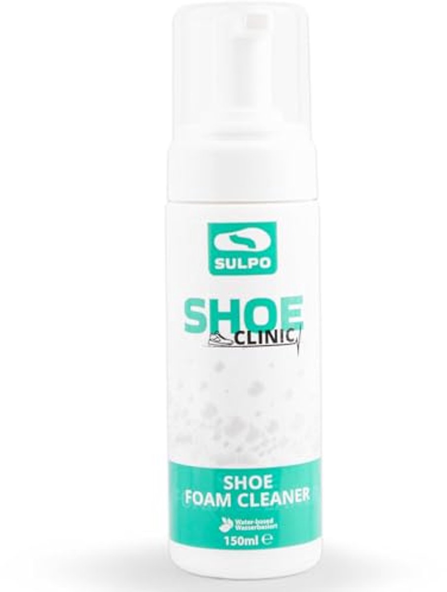 Sneakerreiniger Schuim voor Suède, Glad Leer en Textiel - 150 ml