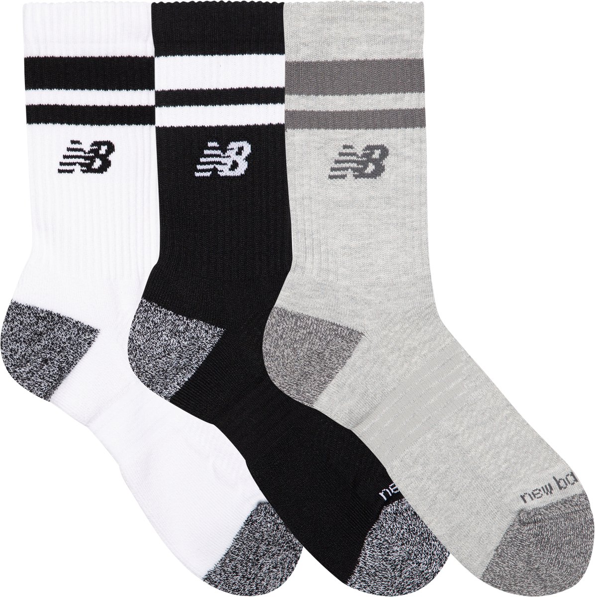 New Balance Active Premium Stripe Crew Sock Unisex Sportsokken - ASSORTED — cadeau in Cadeau-ideeën - foto 6