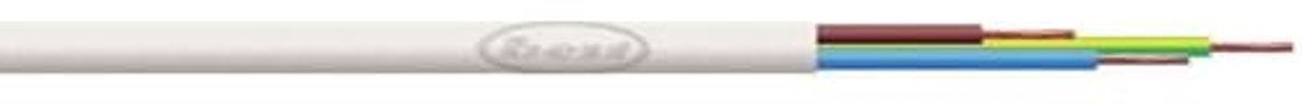 3-aderige Ronde Kabel 1,0 mm - 10 Meter, Wit