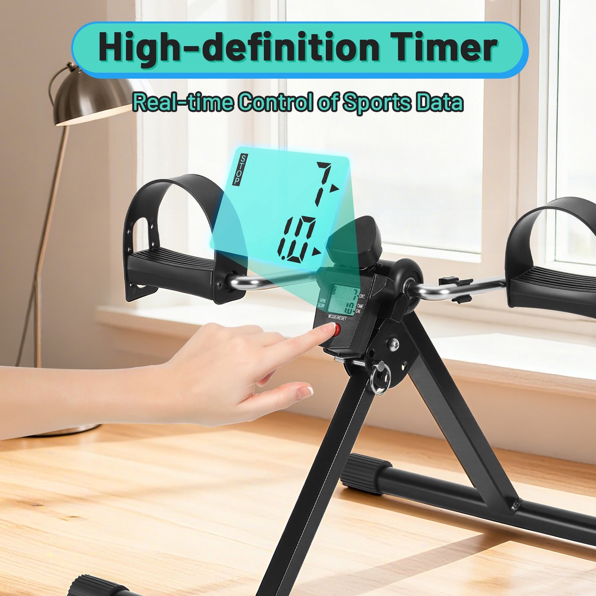 Revalidatiefiets - Hometrainer armen benen - zwart thumbnail 6