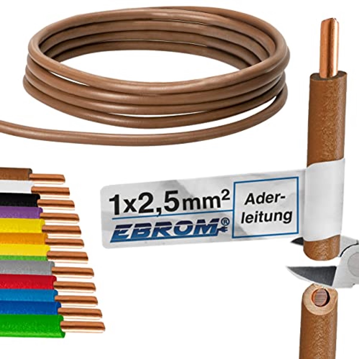 Stijve PVC Aderleiding 2,5 mm² - 10 m - Diverse lengtes beschikbaar